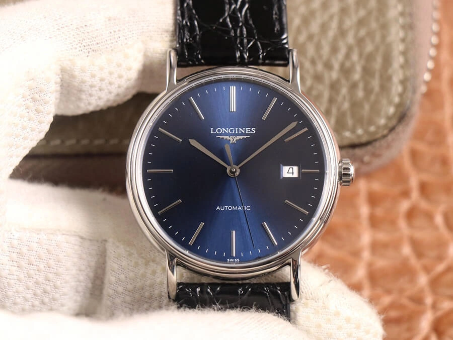 Longines Presence L4.921.4.92.2 KY Factory 1:1 Best Edition Replica Watch Leather Strap